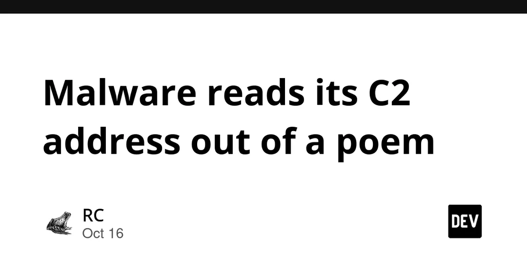 PoeLLM malware reads its C2 address from a poem