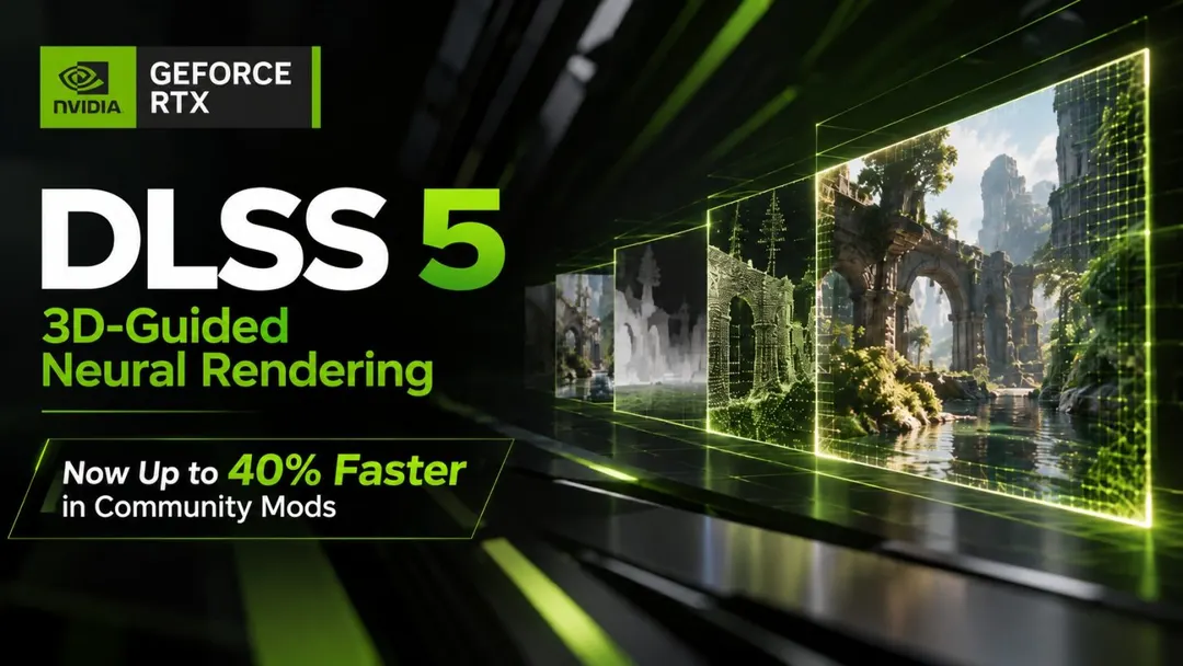 NVIDIA DLSS 5 Neural Rendering: Up to 40% Higher FPS, Model Already Modded Into Unsupported Games