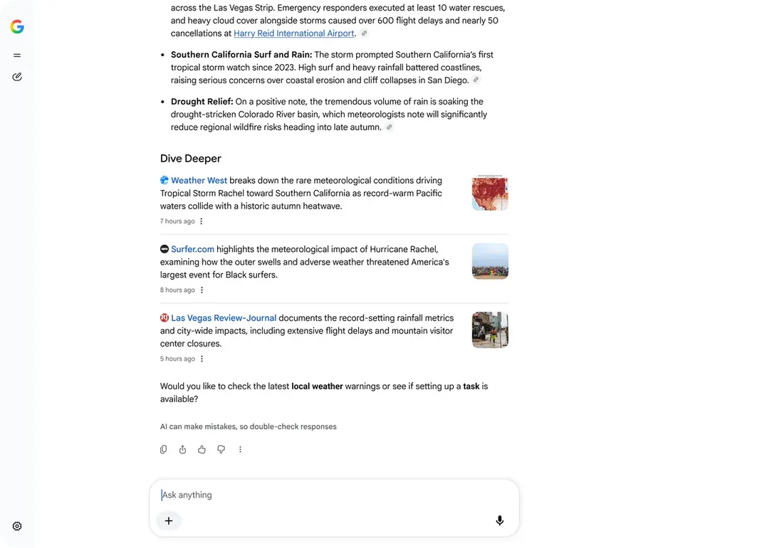 Google's AI Search adds visual carousels and direct links to creators