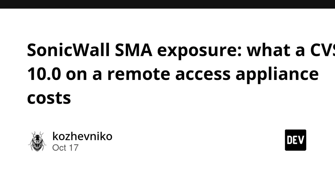 SonicWall SMA 1000 flaw rated CVSS 10.0 is already exploited