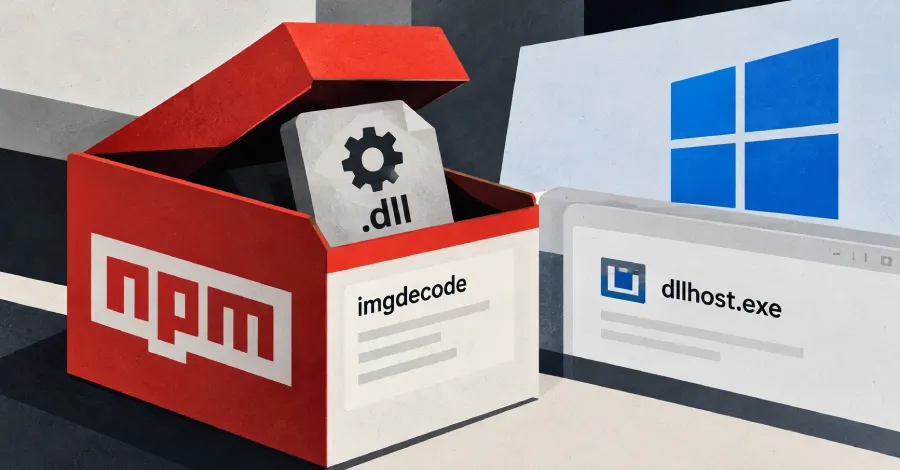Malicious npm package imgdecode hides shellcode loader in Windows native addon