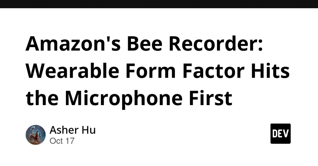 Amazon launches Bee Frontier and Eclipse AI recorders from $74.99
