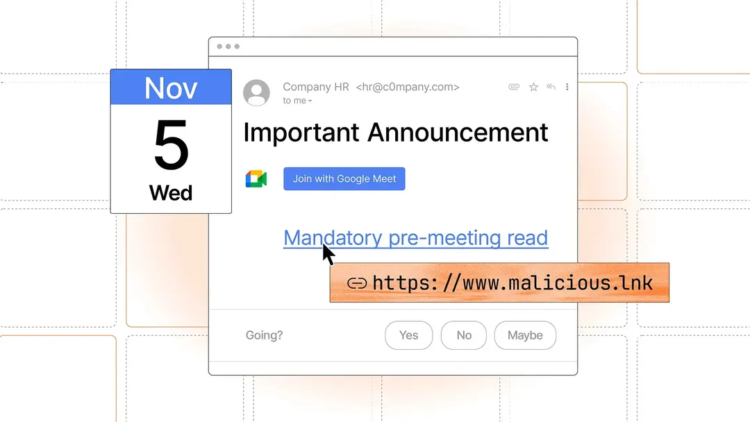 Calendar-invite phishing surged 33,000% in five months