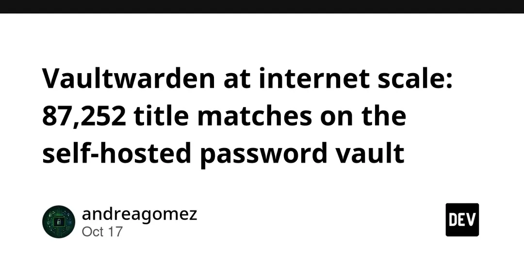 ZoomEye finds 87,252 hosts with Vaultwarden in page title