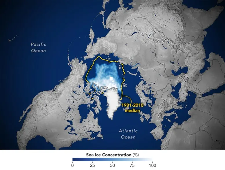 NASA satellites show shrinking, thinning Arctic sea ice