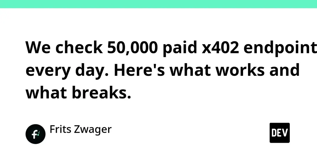 x402 Doctor: 93% of paid x402 endpoints accept payment as advertised