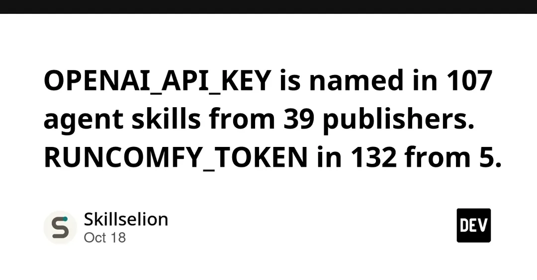 Agent skill census: 24.8% require your own API key