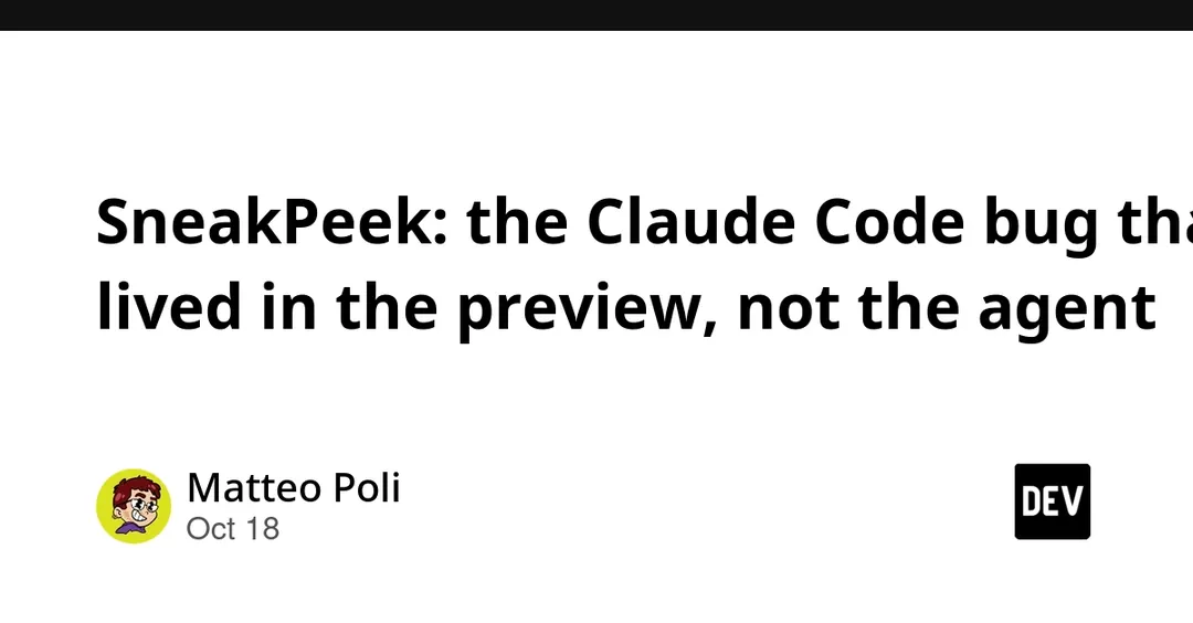 SneakPeek exploit chain found in Claude Code Desktop preview pane