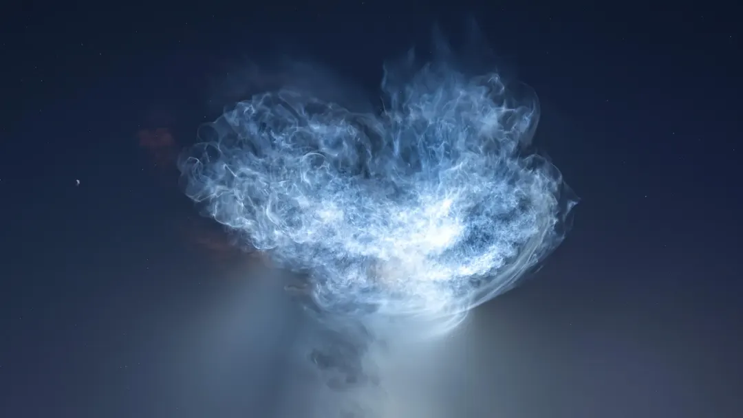 SpaceX launch to ISS paints a glowing 'jellyfish' in the sky