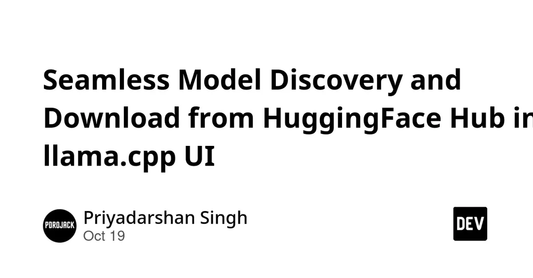 llama.cpp UI adds HuggingFace Hub model discovery and downloads