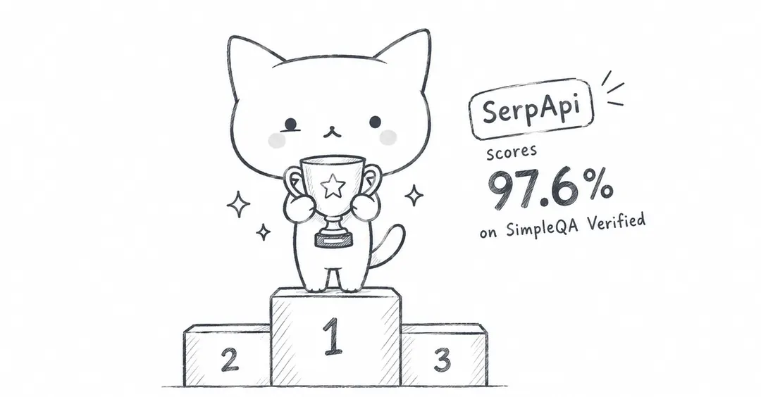 SerpApi hits 97.6% accuracy on SimpleQA Verified