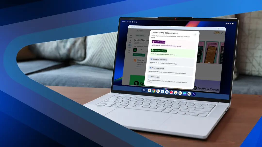 Googlebook's five Play Store app labels: only two are good news