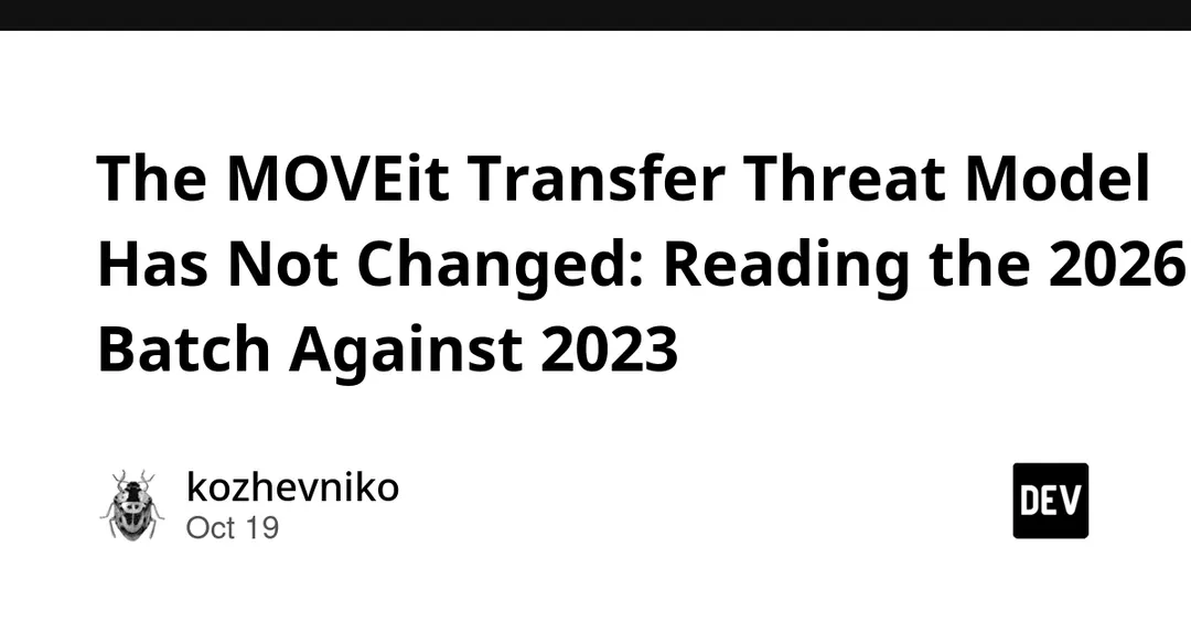 Analysis: MOVEit Transfer threat model unchanged since 2023
