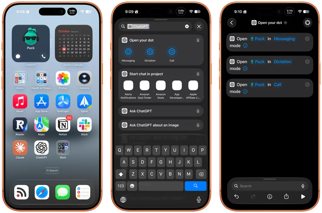 ChatGPT Dots get a widget and new Shortcuts actions on iOS