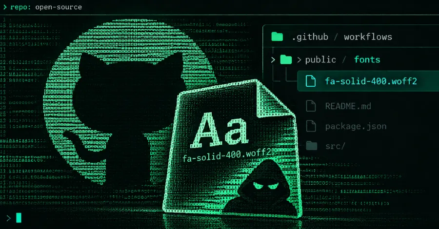GhostAction attackers hide credential stealer in fake font across 94 GitHub repos