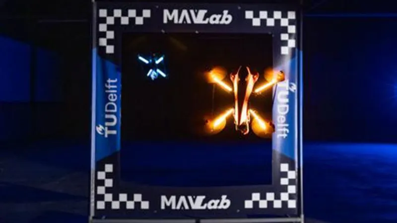 MonoRace AI drone beats world champion human pilots