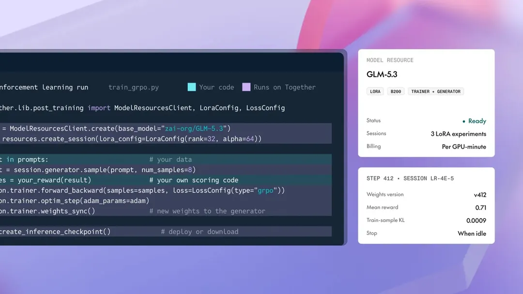 Together AI launches Post-Training service at $9 per B200 GPU-hour