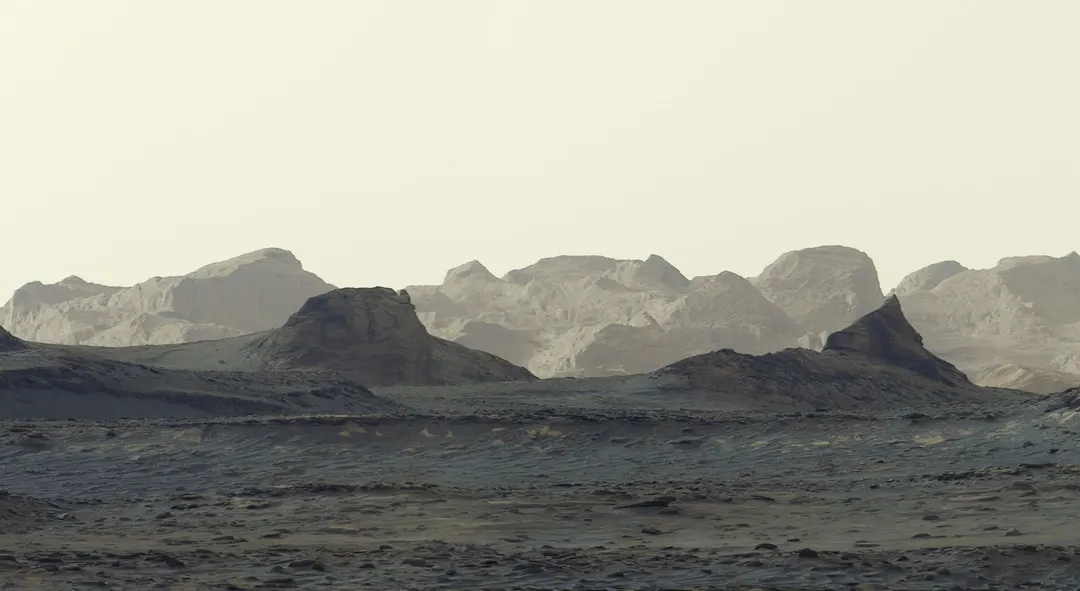Curiosity captures detailed dawn panorama of Martian yardangs