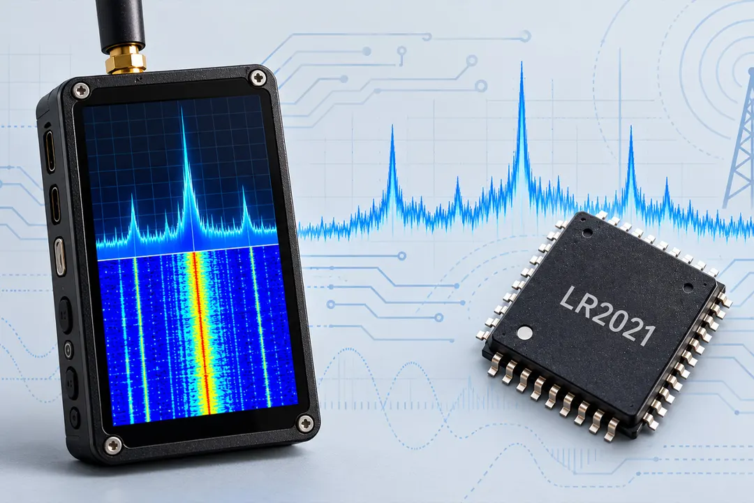 Semtech LR2021 LoRa chip turned into SDR covering 100 MHz to 2.74 GHz