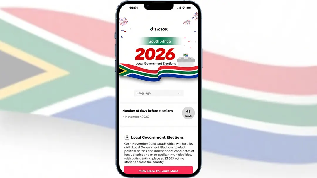 TikTok launches election centre ahead of South Africa local polls