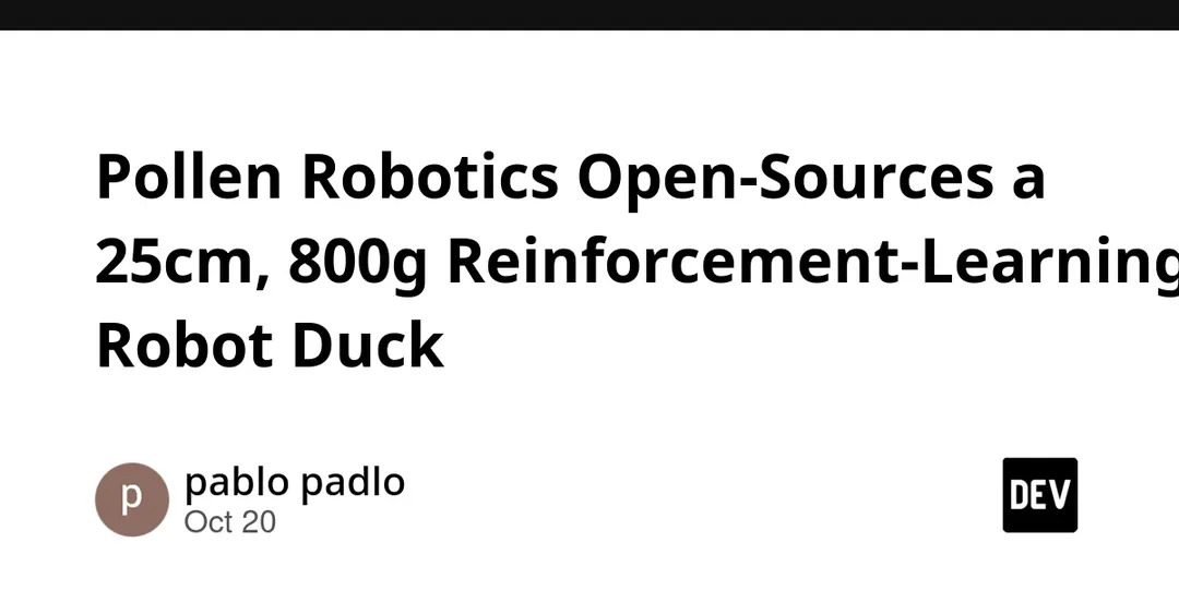 Pollen Robotics open-sources Microduck, a 25cm RL-trained robot