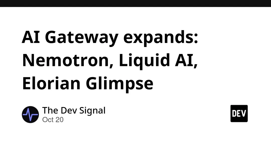 Vercel AI Gateway adds Nemotron 3.5, Glimpse and d1-ultra