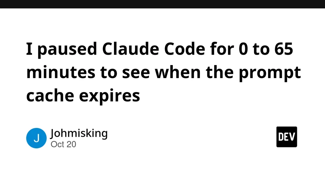 Experiment measures how long Claude Code's prompt cache lasts