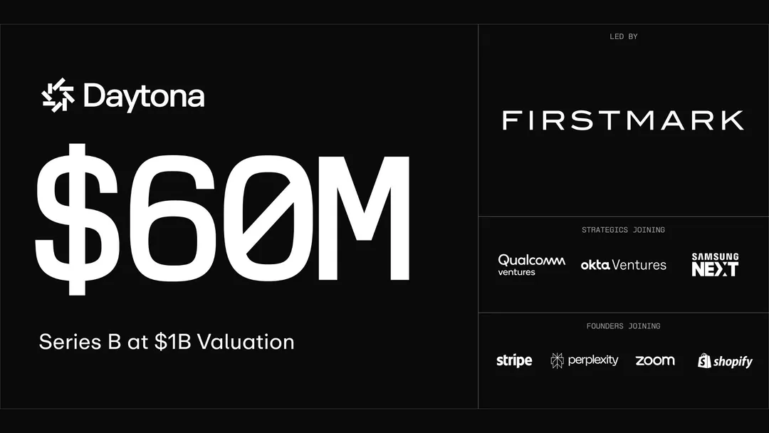 Daytona raises $60M Series B at $1B valuation for AI agent cloud