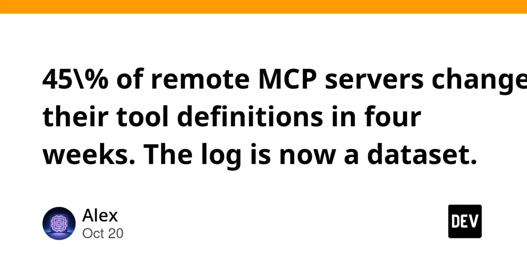 HISTOR: 45% of remote MCP servers changed tool definitions in four weeks