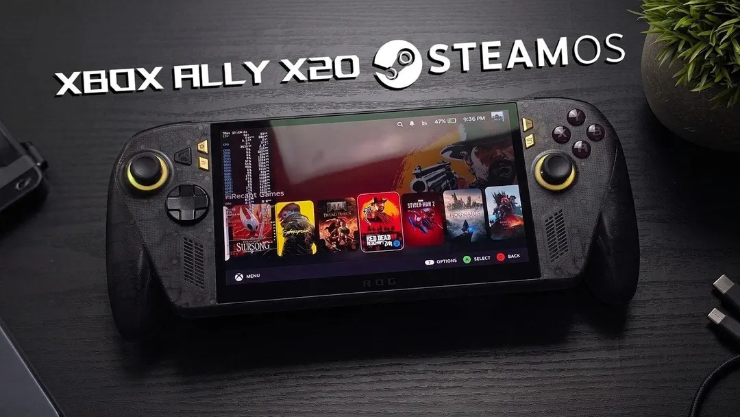 SteamOS on ROG Ally X20 tested: up to 8 hours of battery life