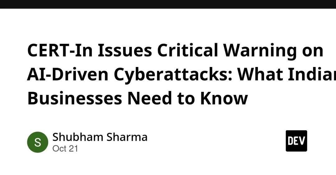 CERT-In warns AI agents are accelerating cyberattacks on Indian firms