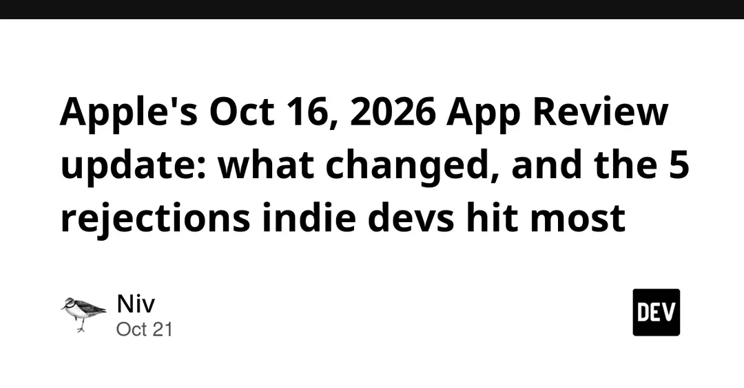 Apple's Oct 16, 2026 App Review update: hidden features and creative assets rules