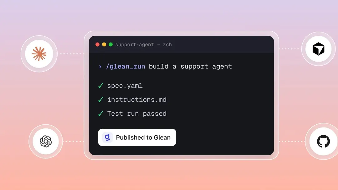 Glean adds headless agent building for Claude Code, Cursor and Codex