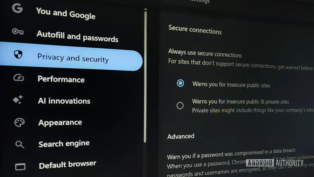 Chrome enables warnings for insecure HTTP sites by default