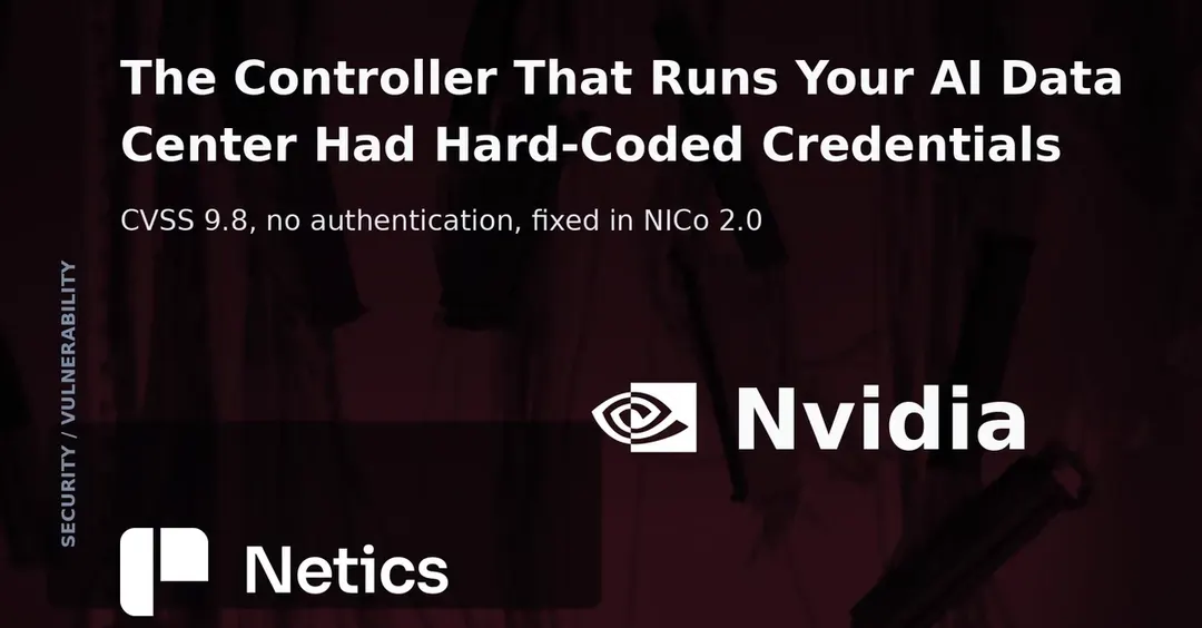 NVIDIA patches critical hard-coded credentials flaw in NICo data center controller
