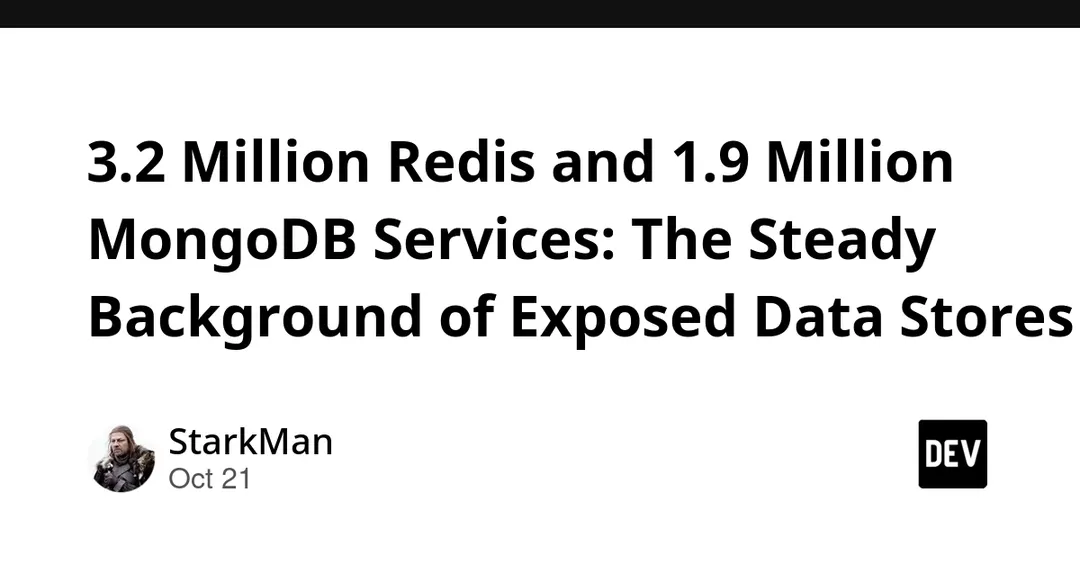 Scan finds 3.2M exposed Redis and 1.9M MongoDB services online