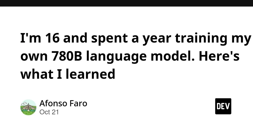 16-year-old trains 780B-parameter MoE model Ganymede