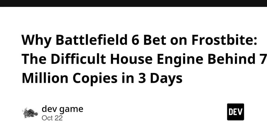 Battlefield 6 sells 7M copies in three days on rebuilt Frostbite