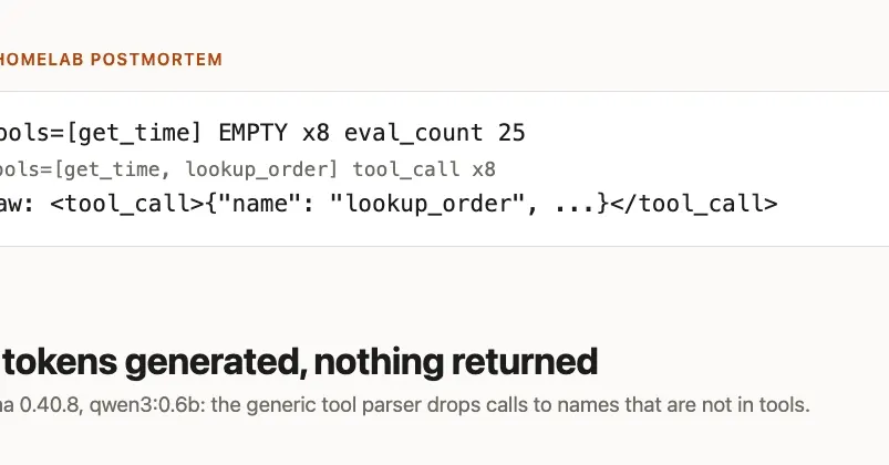 Ollama silently drops tool calls for functions not listed in tools