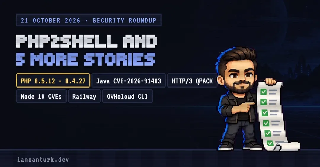 October 21 security roundup: PHP2Shell, Java, HTTP/3, Node.js, Railway and OVH