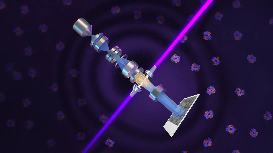 Berkeley physicists build laser phase plate for cryo-electron microscopy