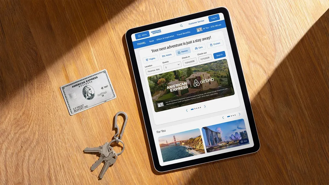 American Express adds Airbnb listings to Amex Travel