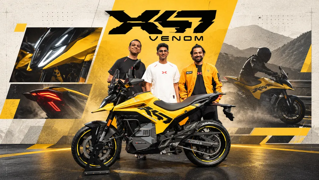 Ultraviolette launches X-47 Venom electric motorcycle on new VX-100 platform