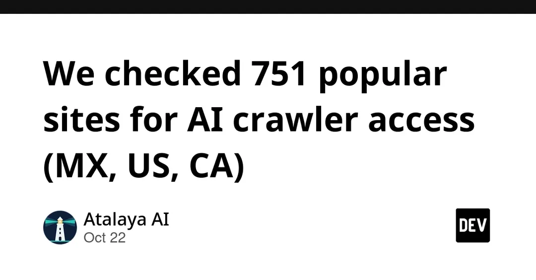 20.2% of Mexican sites block at least one AI training crawler