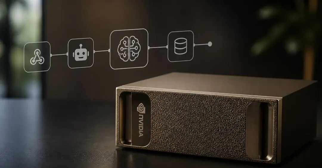 n8n runs fully local AI workflows on a single NVIDIA DGX Spark