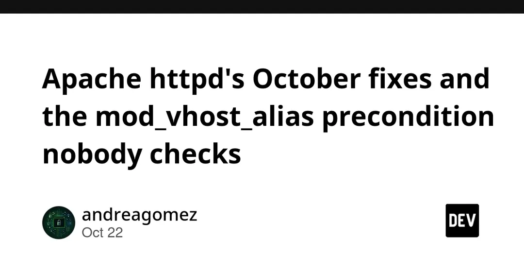Apache httpd patch fixes mod_vhost_alias stack buffer overflow