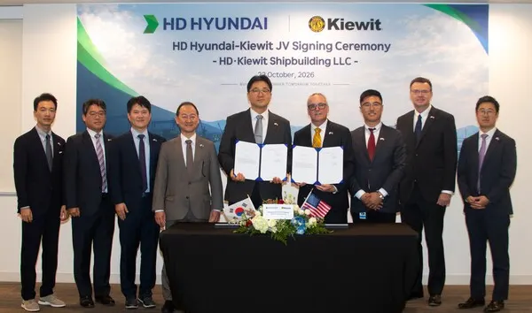 HD Hyundai and Kiewit to build smart shipyard in the US