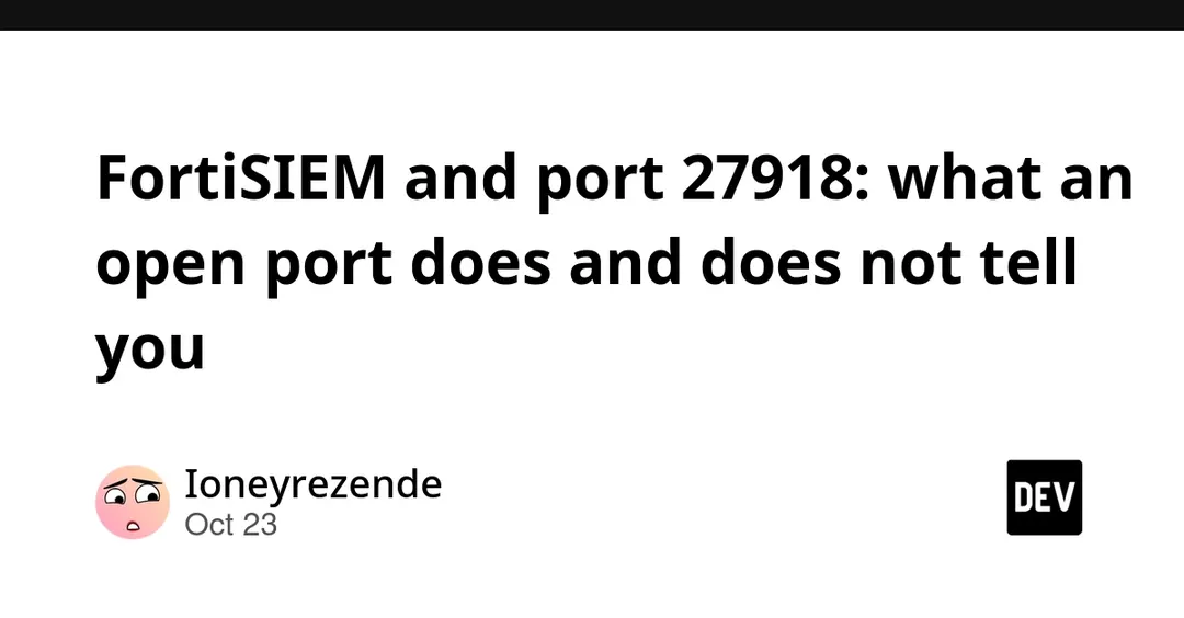FortiSIEM CVE-2026-106173: what port 27918 exposure does and doesn't prove