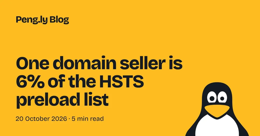 One domain seller accounts for 6% of the HSTS preload list