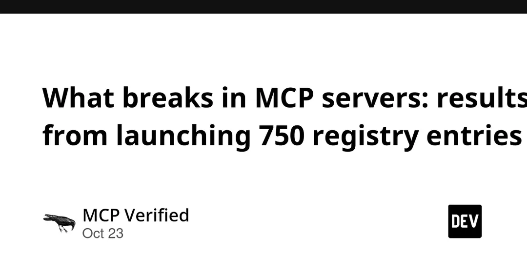 Testing 750 MCP servers: only 57% actually work